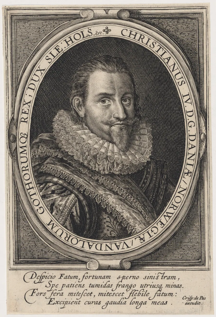 Christian IV, King of Denmark by Crispijn van de Passe I