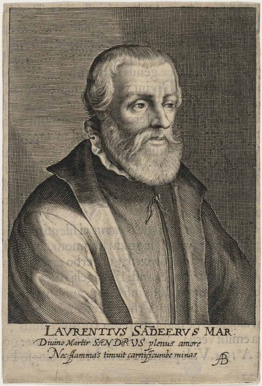 Laurence Saunders, Prebendary of York, Protestant Martyr by Magdalena van de Passe