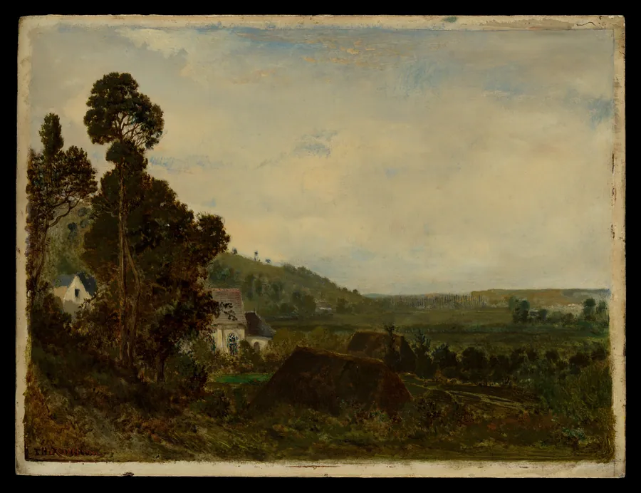 An Old Chapel in a Valley by Théodore Rousseau