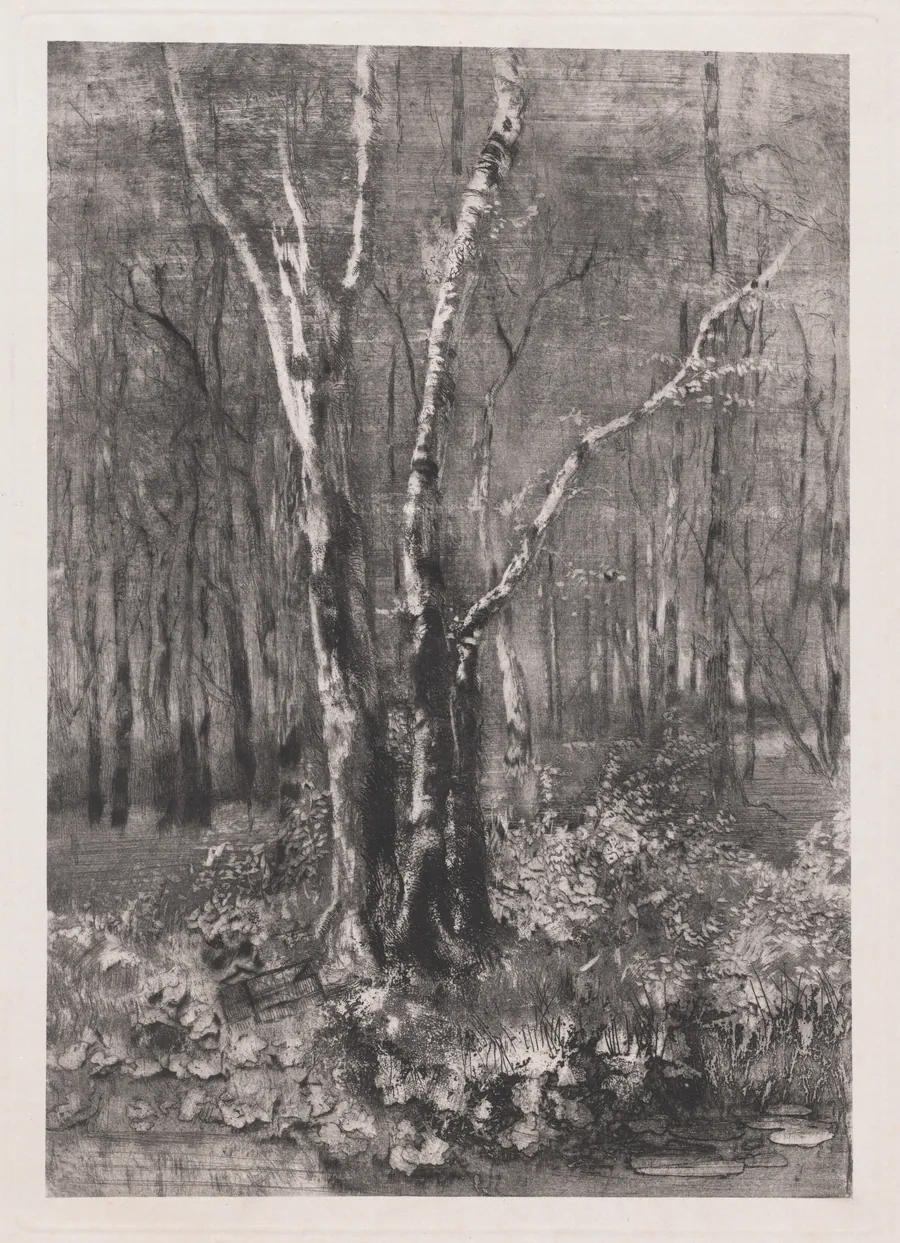 Woods in the Park near Monza by Mosè Bianchi