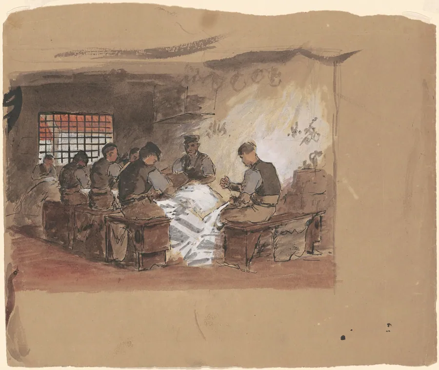 Sail Makers [recto] by Enoch Wood Perry, Jr.