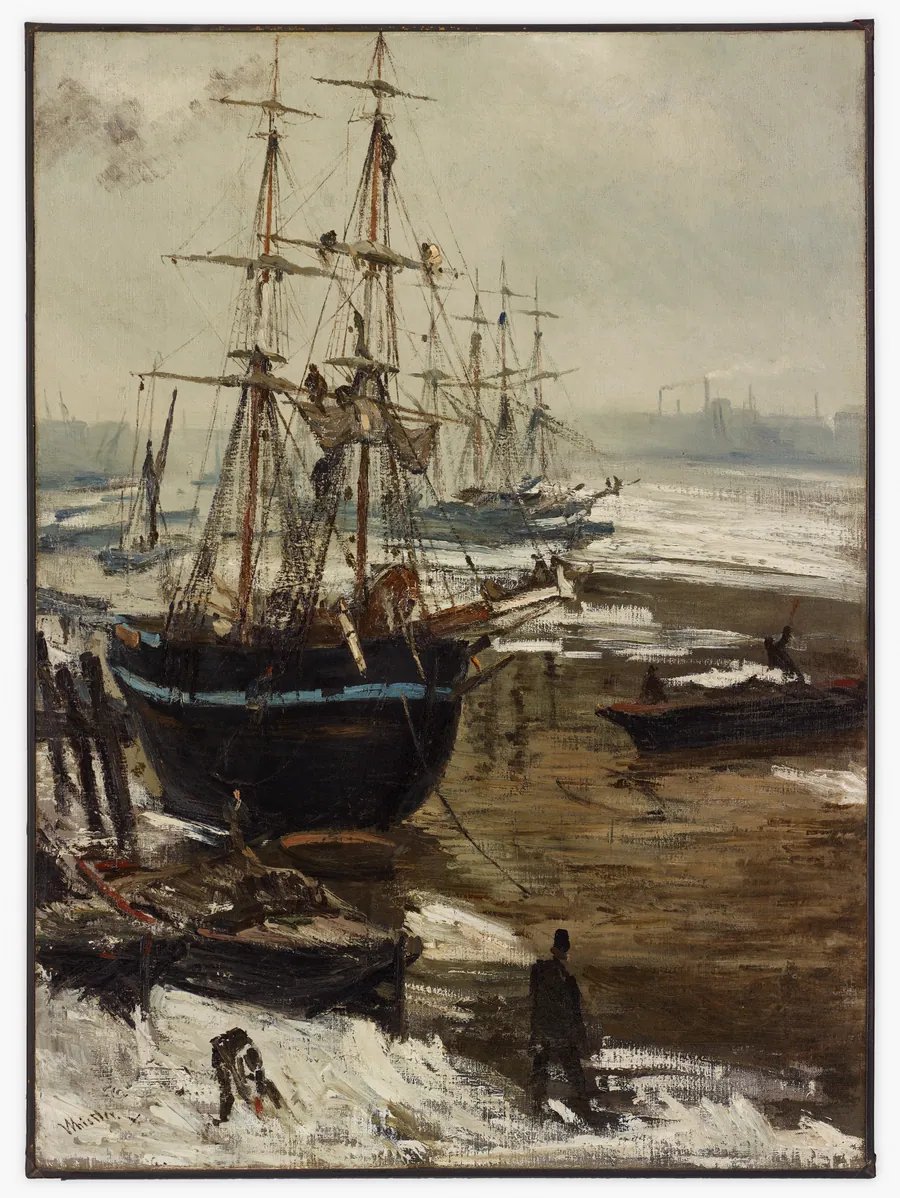 The Thames in Ice by James McNeill Whistler (1834-1903)