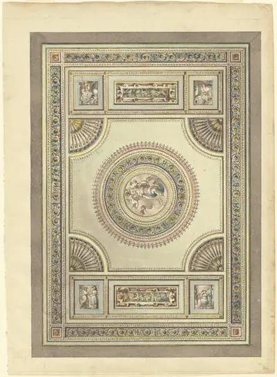 An Ornate Ceiling with an Allegory of Spring