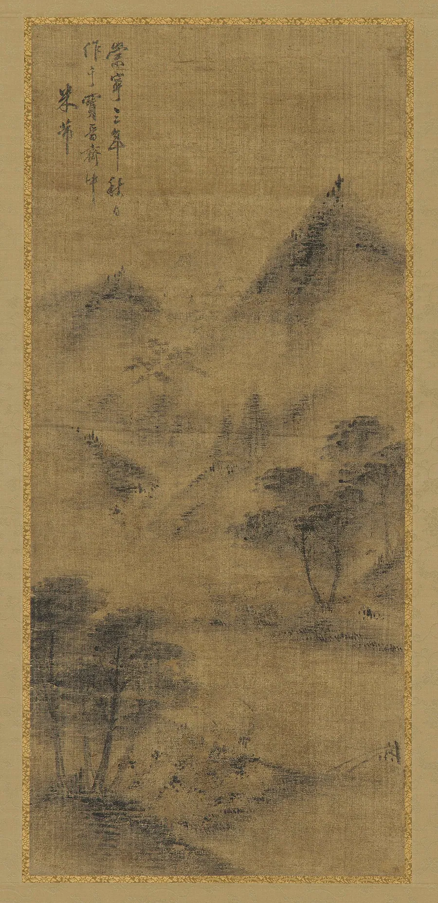 Landscape: mountain peaks and stream by Formerly attributed to Mi Fu (傳)米芾 (1052-1107)
