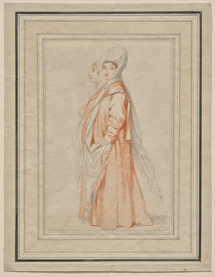 Two Veiled Young Women, probably Lilla Amnani and Her Sister by Richard Cosway
