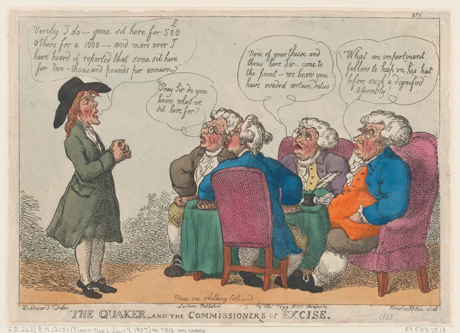 The Quaker, and the Commissioners of Excise by Thomas Tegg