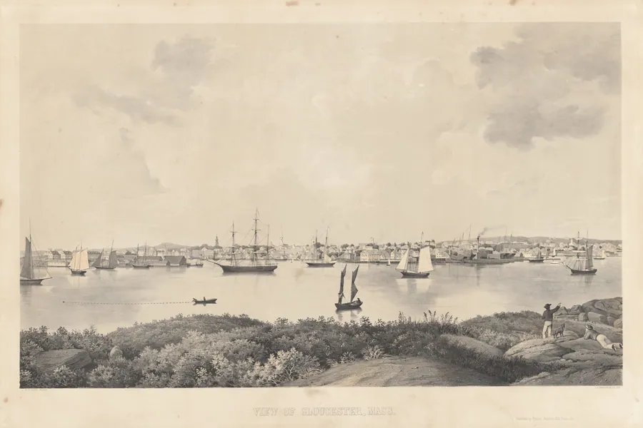 View of Gloucester, Mass. by Fitz Henry Lane