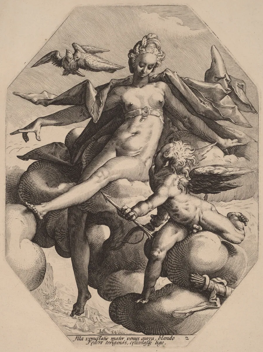 Venus and Cupid by Jacob Matham