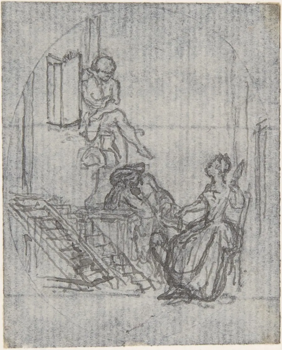 Design for a Book Illustration [?] by Hubert François Gravelot