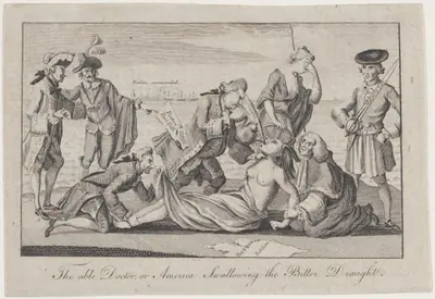 The Able Doctor, or America Swallowing the Bitter Draught