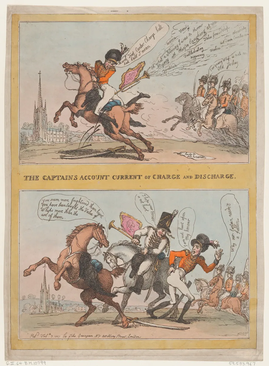 The Captains Account Current of Charge and Discharge by Thomas Rowlandson