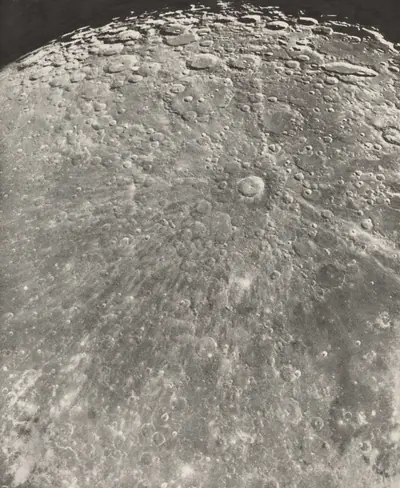 Photographie Lunaire Rayonnement de Tycho - Phase Croissante