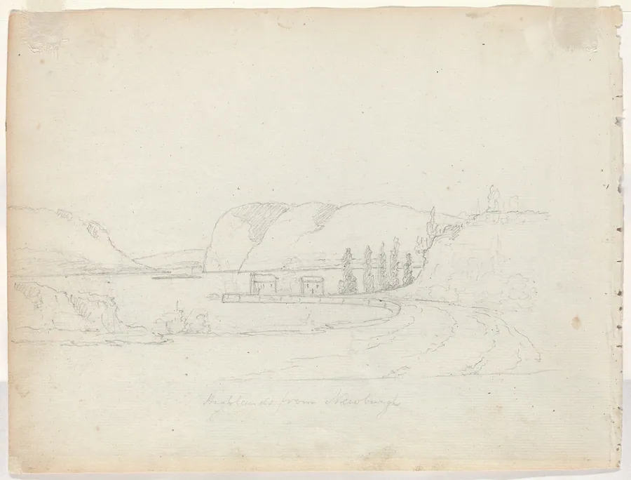 Highlands from Newburgh [verso] by Alexander Robertson