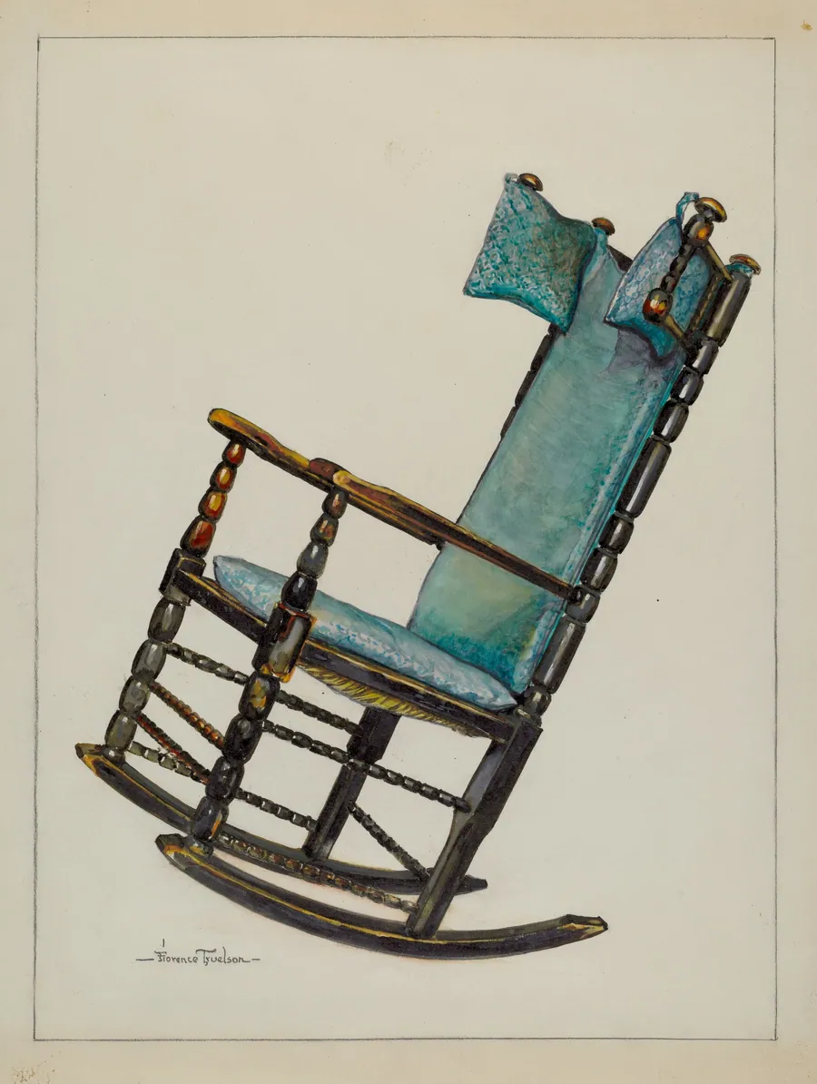Chair with Head Rests by Florence Truelson