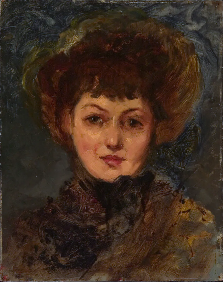 Portrait of Mrs. John Gellatly by Eleanor Greatorex, born New York City 1854-died 1917