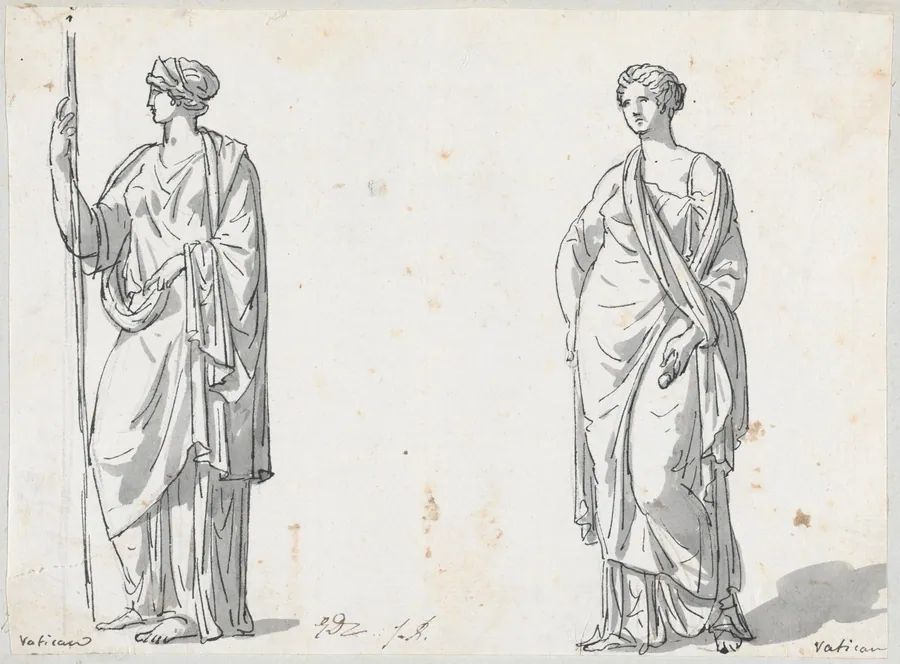 Hera and Ceres, from the Vatican by Jacques-Louis David