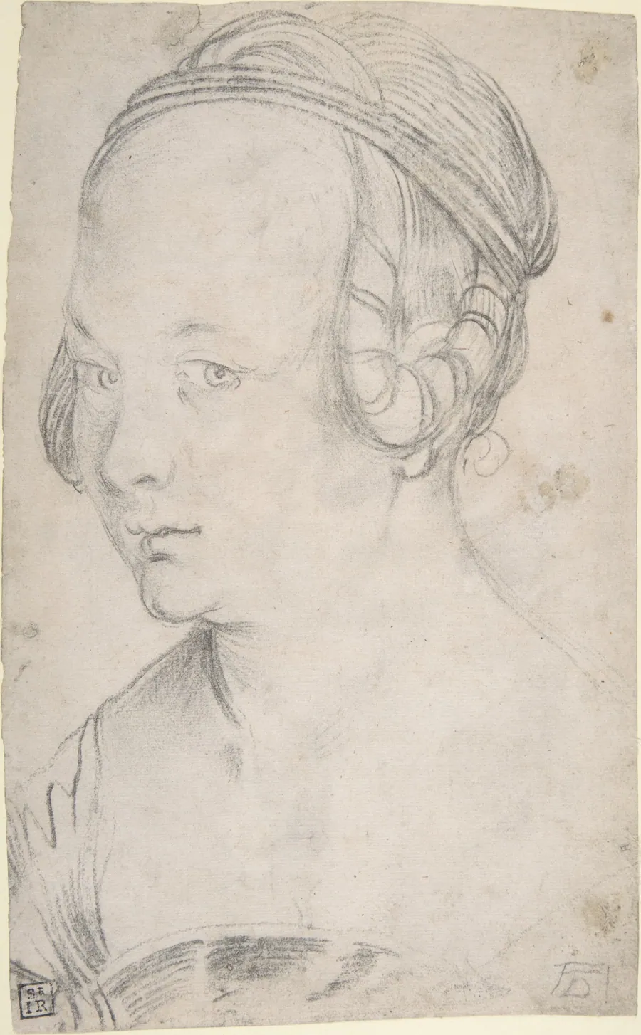 Bust of a Young Woman by Hans Baldung (called Hans Baldung Grien)