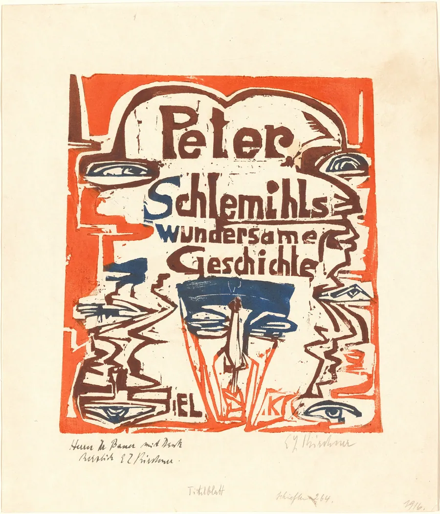 Peter Schlemihls wundersame Geschichte (Peter Schlemihl's Wondrous Story) (Title Page) by Ernst Ludwig Kirchner