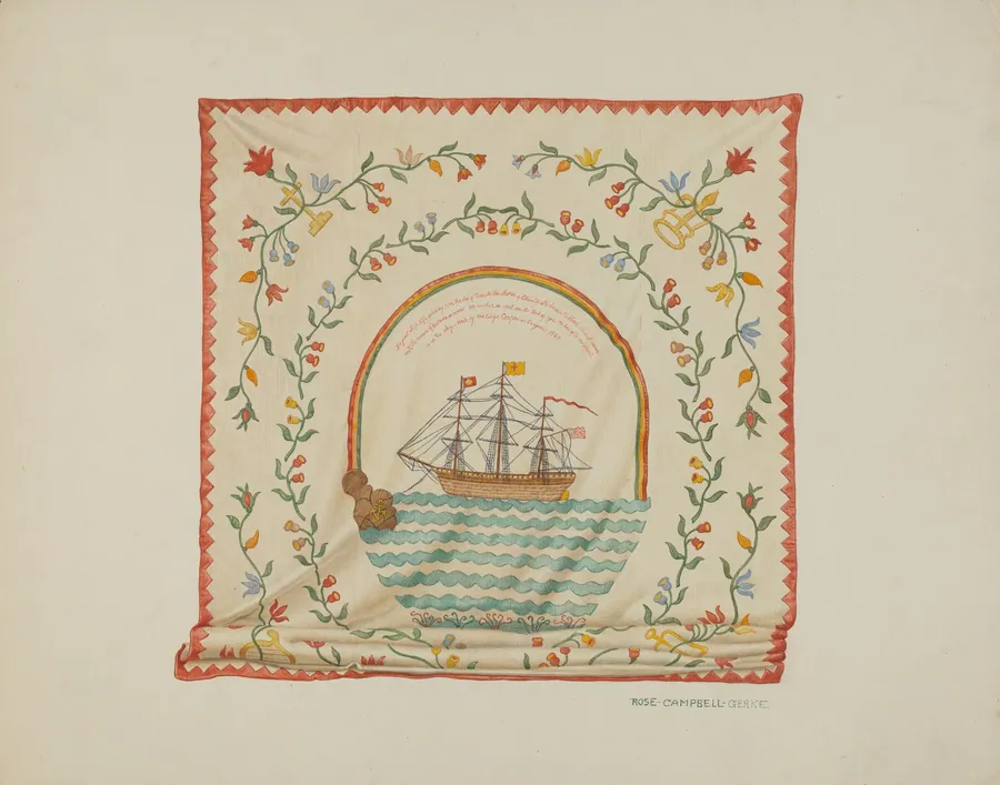 Applique Bedspread by Rose Campbell-Gerke