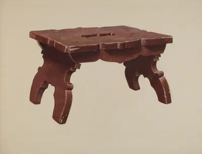 Pine Footstool