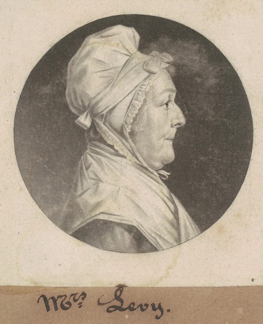 Martha Lampley Levy by Charles B. J. Févret de Saint-Mémin