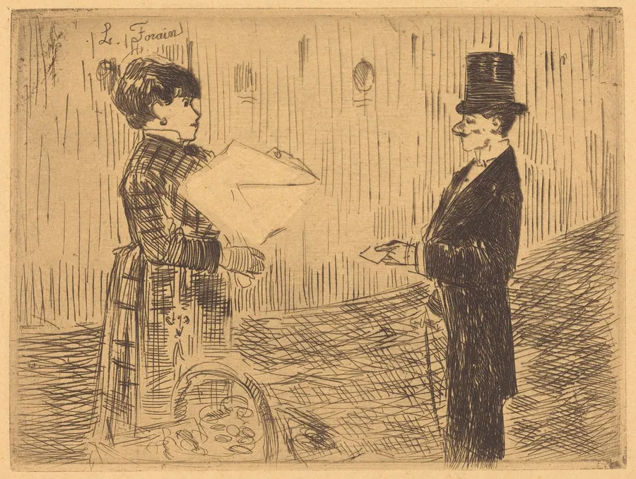 Le bouquet (The Bouquet) by Jean-Louis Forain