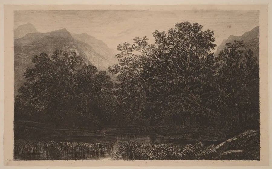 Mountain Pond by Alexandre Calame