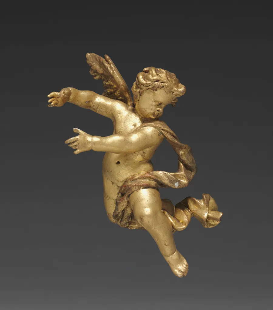 Altarpiece with Relics - Putto with column, upper right by Joseph Matthias Götz
