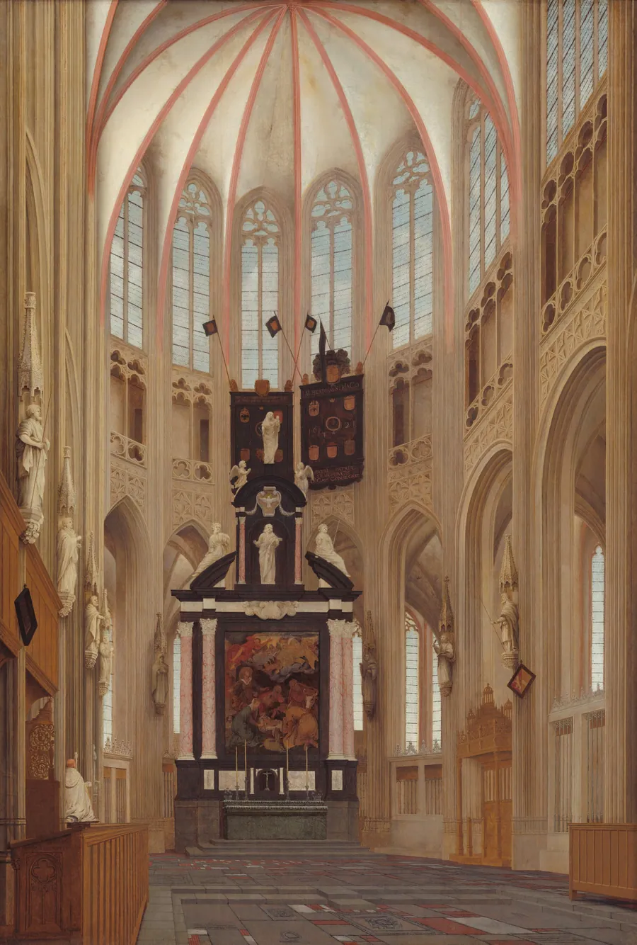Cathedral of Saint John at 's-Hertogenbosch by Pieter Jansz Saenredam
