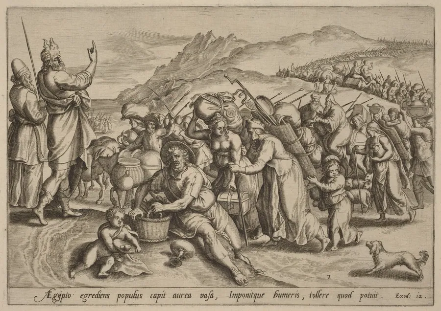 The Exodus from Egypt by Jan Sadeler I