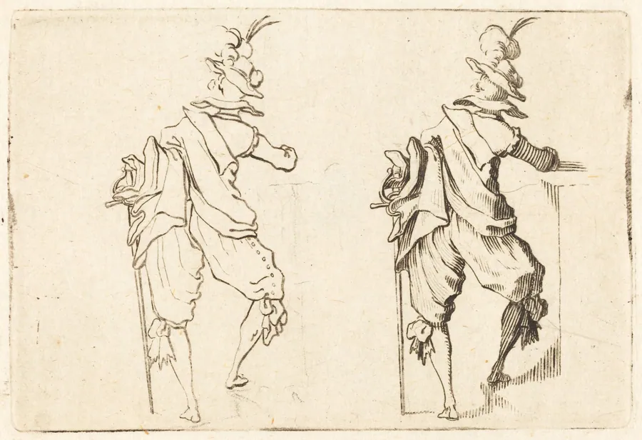 Man with Sword by Jacques Callot