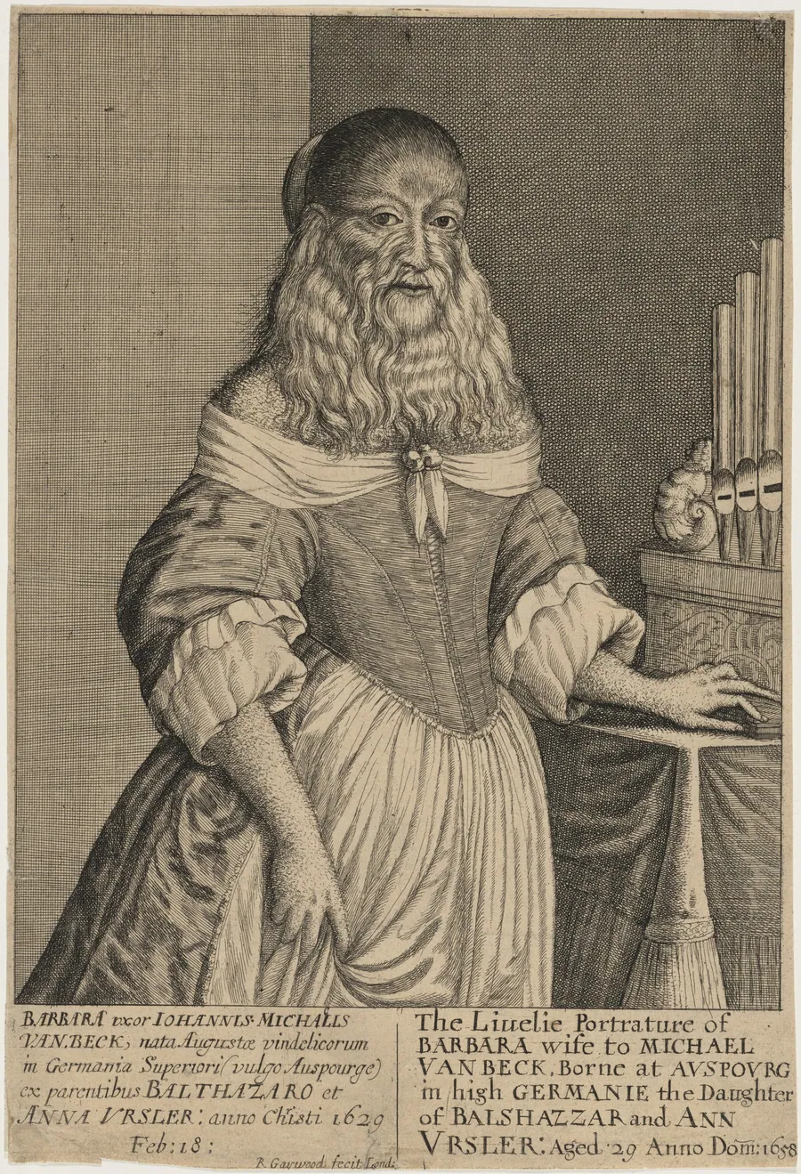 Barbara Van Beck, the Bearded Lady by Robert Gaywood