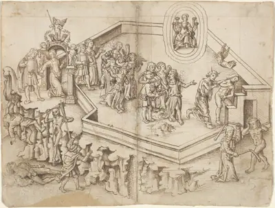 Allegory of the Life of a Scholar in a Rich Household [fol. 3 verso / 4 recto]