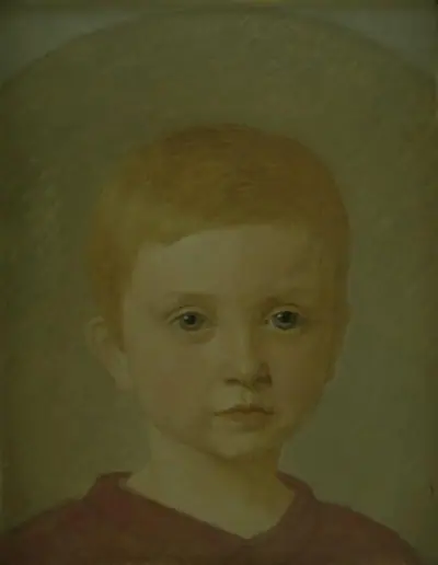 Kunstnerens søn Peter som barn