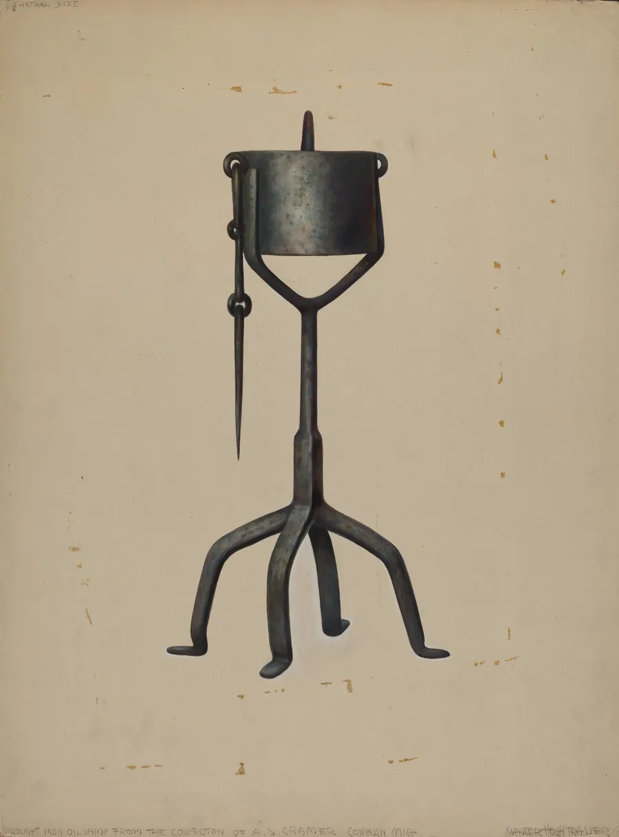 Oil Lamp by Walter Hochstrasser