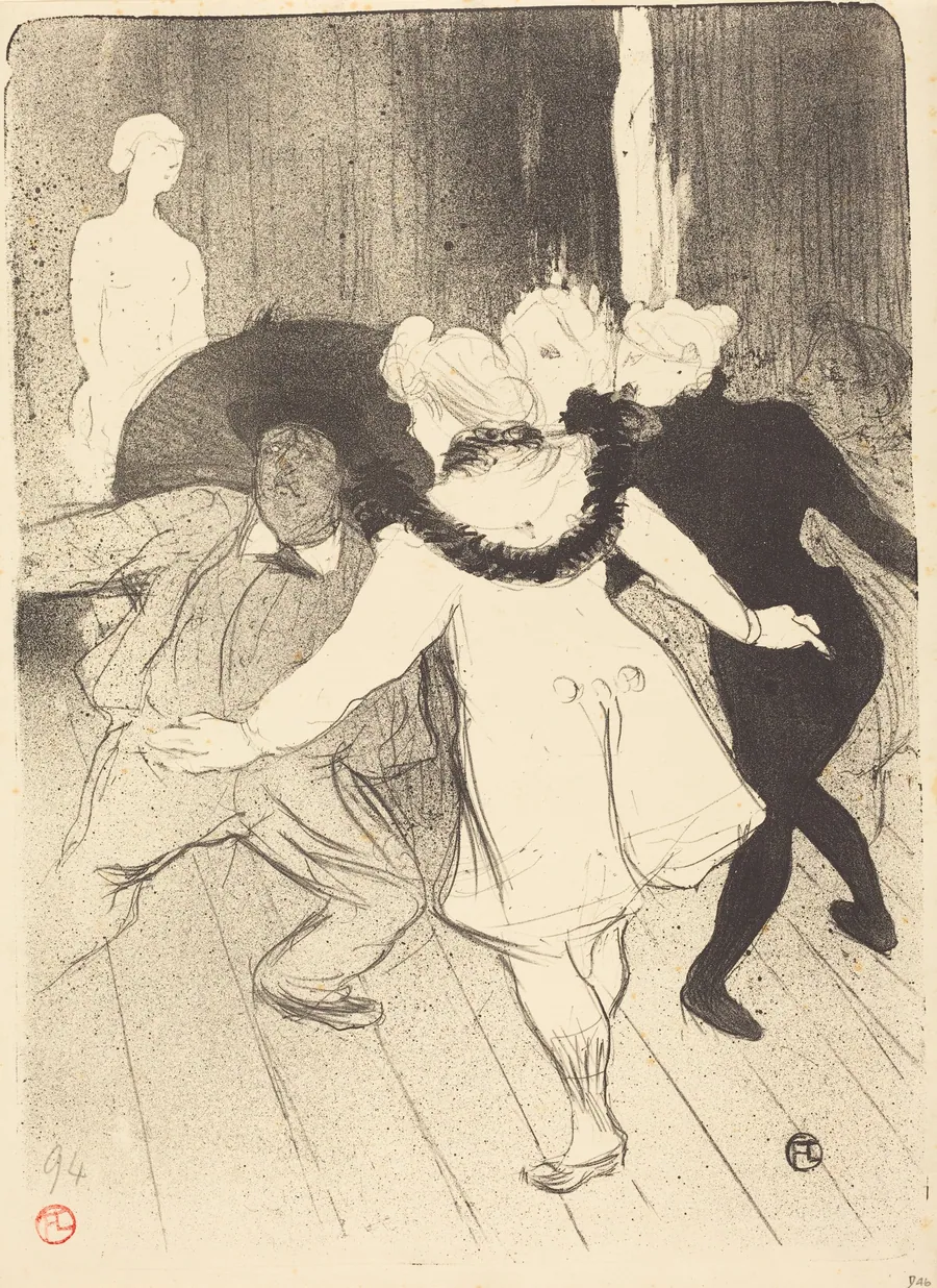 Folies-Bergere: The Censors of M. Prudhomme (Folies-Bergère: Les pudeurs de M. Prudhomme) by Henri de Toulouse-Lautrec