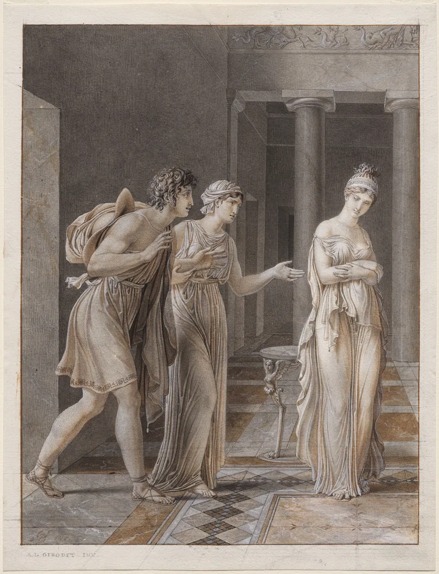 The Meeting of Orestes and Hermione by Anne-Louis Girodet de Roucy-Trioson