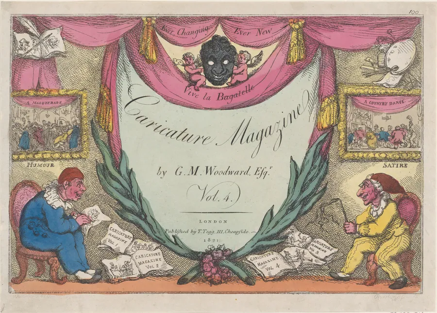 Title Page, The Caricature Magazine by G. M. Woodward, vol. 4 by George Murgatroyd Woodward