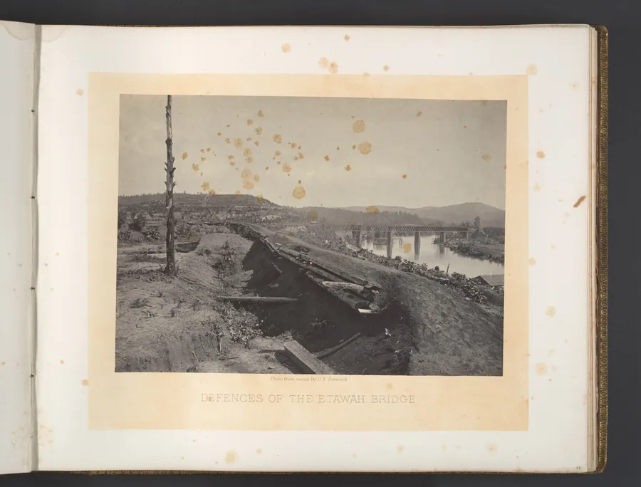 Defences of the Etawah Bridge by George N. Barnard