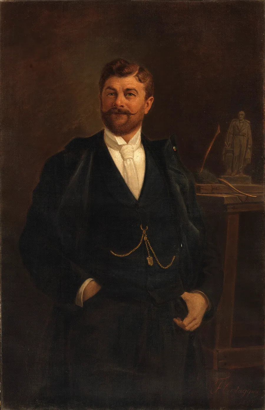 Gaetano Trentanova by Filippo Costaggini, born Rome, Italy 1839-died Upper Falls, MD 1904