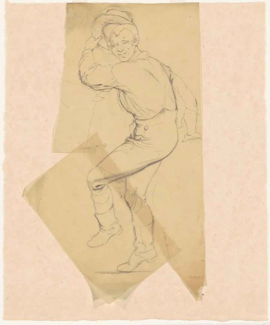 Studies for "Dance on a Stone Boat" and "In the Cornfield" by James Goodwyn Clonney