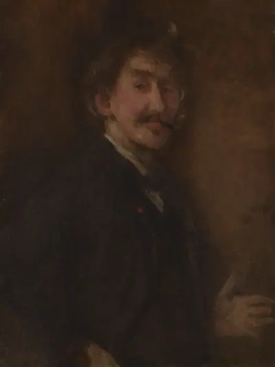 Gold and Brown: Self-Portrait