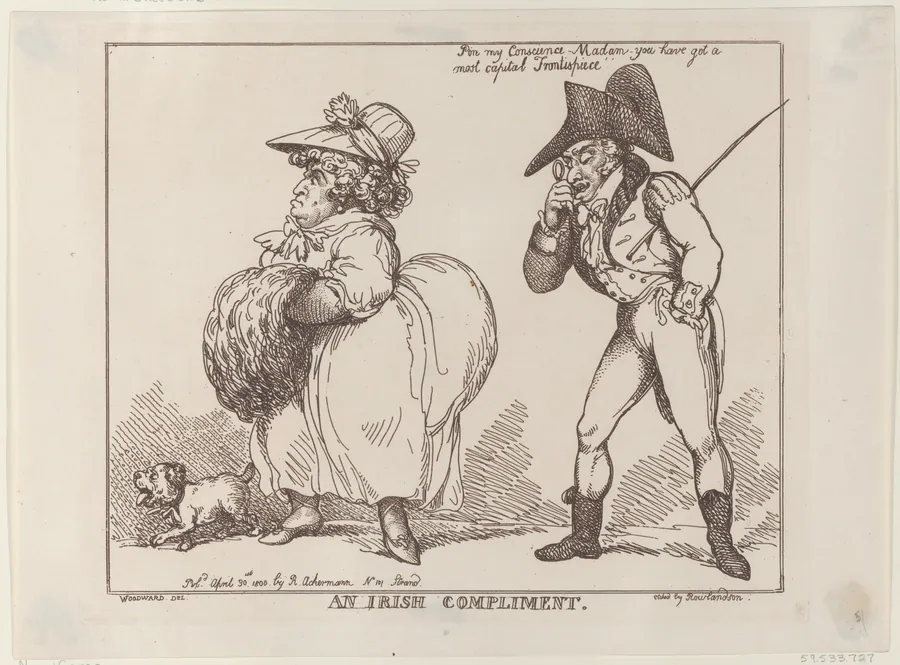 An Irish Compliment by Rudolph Ackermann, London