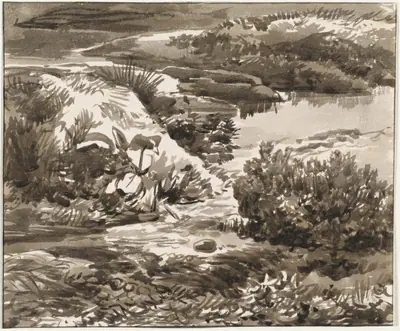 Corner of a Meadow with a Stream