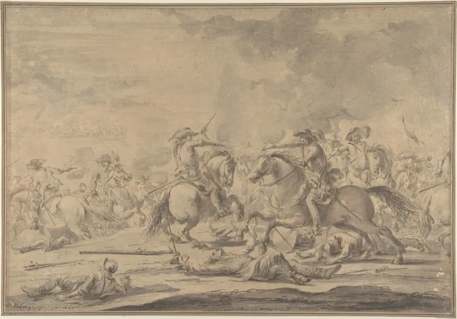Cavalry Battle by Jacques Courtois