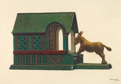 Toy Bank: Mule and Manger