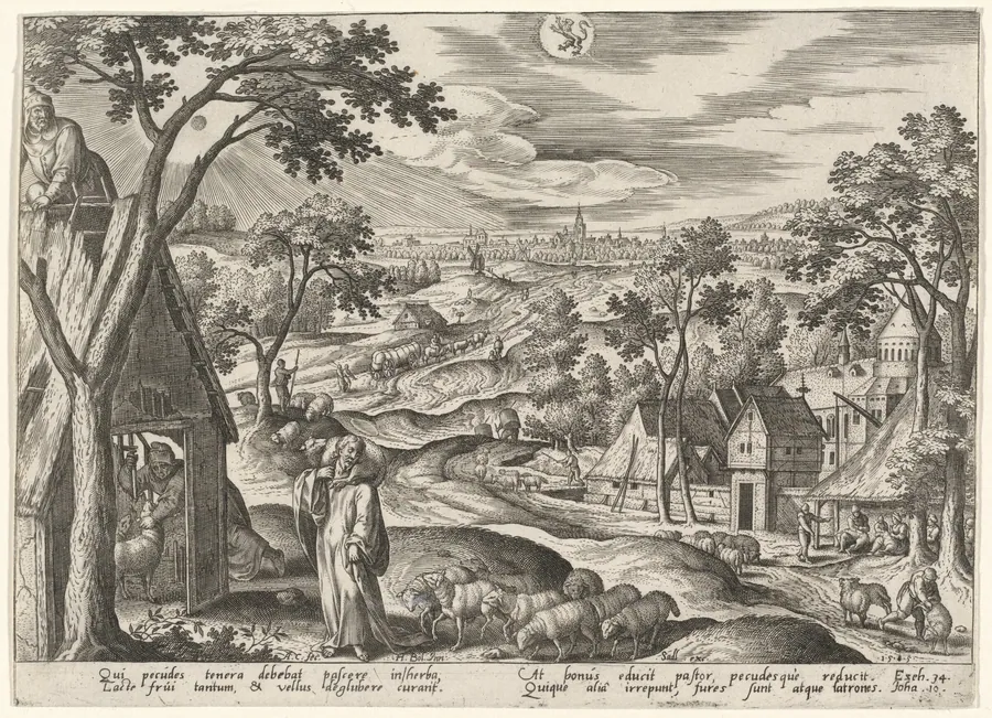 The Good Shepherd by Adriaen Collaert