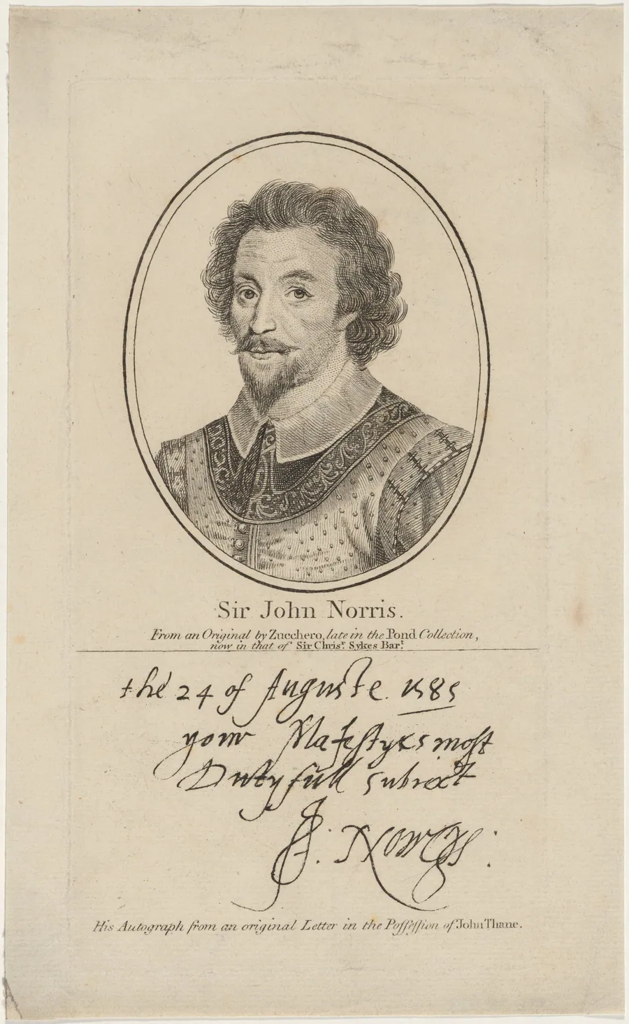 Sir John Norris by Unknown 19th Century