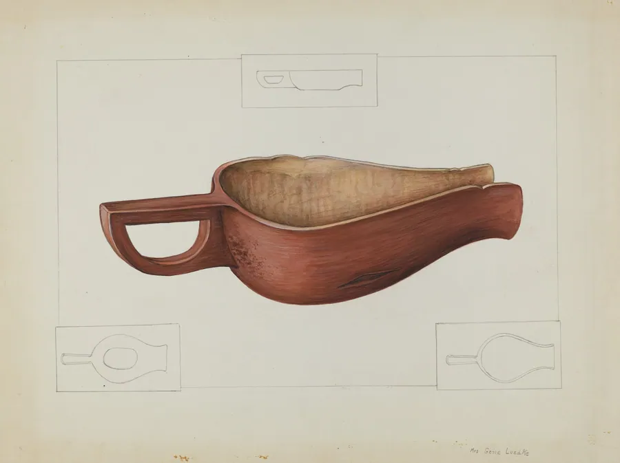 Wooden Meal Scoop by Gene Luedke