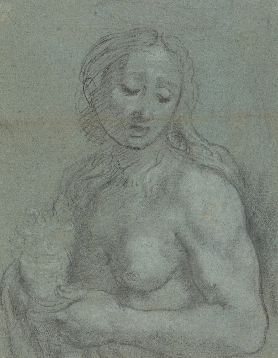 Half-Length of Mary Magdalene [verso] by Federico Barocci
